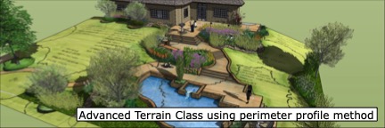Advance Terrain in SketchUp using perimeter profile method